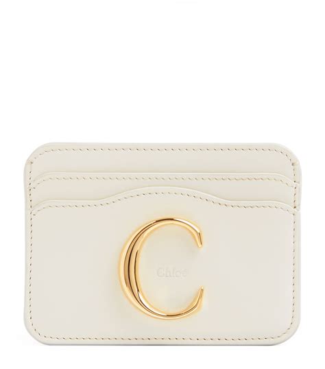 chloe c leather card holder|chloe card holders for women.